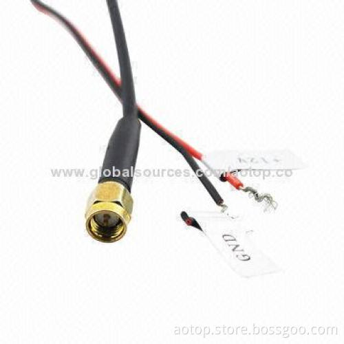 High-quality Car Active Film Antenna for Digital TV Box with VHF/UHF, Brass Connector for Car TV Box